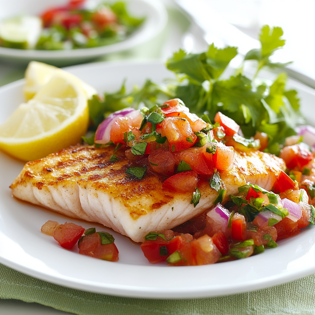 Italian Fish with Salsa Recipe Gymonset