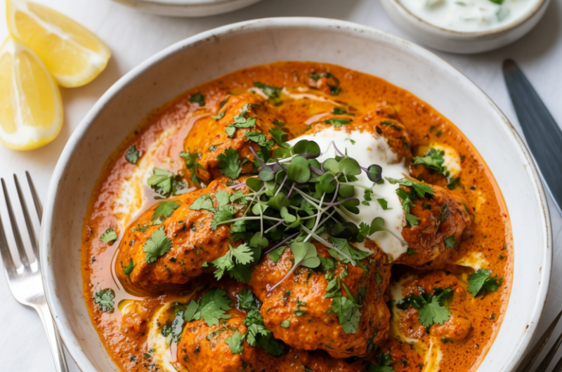 “Homemade butter chicken is a creamy, flavorful Indian curry perfect for family dinners and authentic cooking at home.”