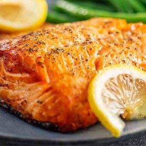 Pan Seared Salmon with Lemon Butter Sauce