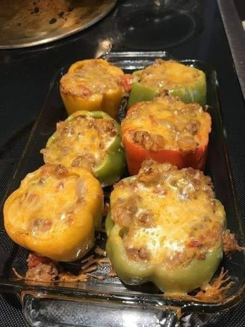 Taco stuffed bell peppers – Gymonset