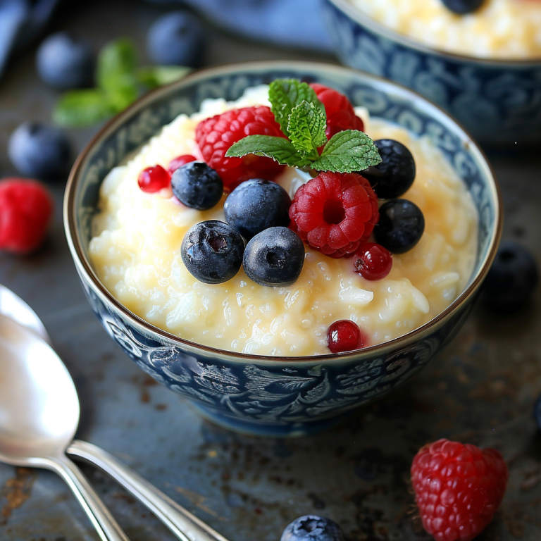 Healthier Creamy Rice Pudding – Gymonset