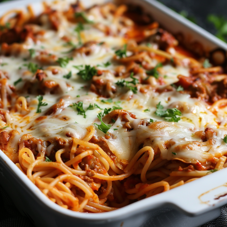 Best Baked Spaghetti
