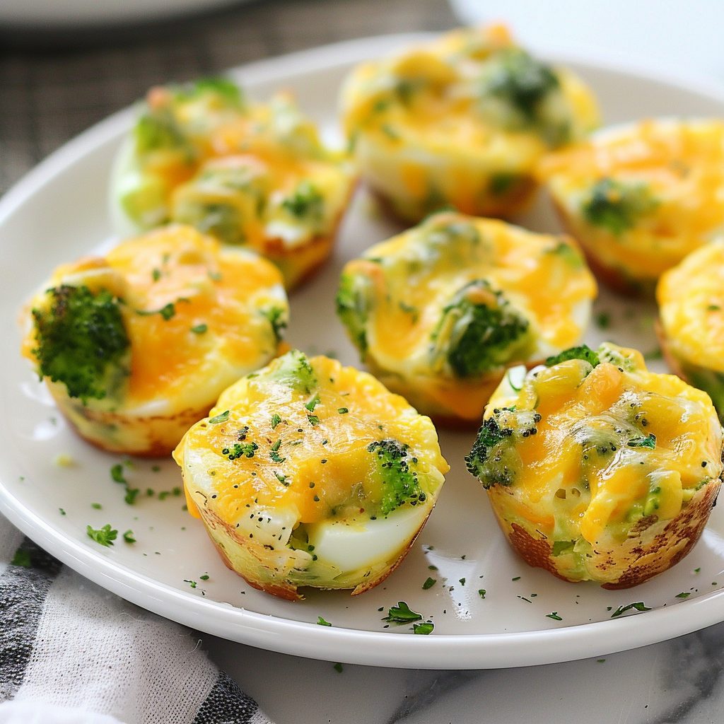 Broccoli Cheddar Egg Bites Gymonset