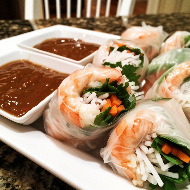 Fresh Spring Rolls with Best Sauce