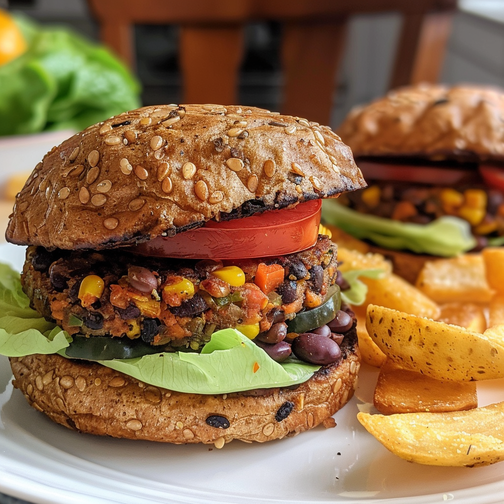 Homemade Black Bean Veggie Burgers – Gymonset