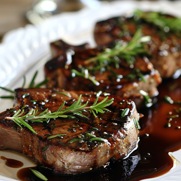 Lamb Chops with Balsamic Reduction - Gymonset