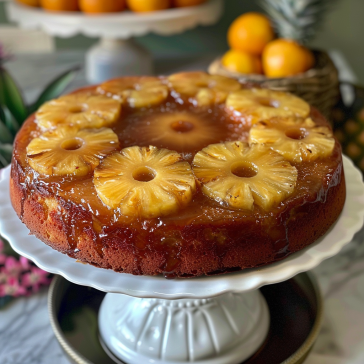 Old Fashioned Pineapple Upside Down Cake Gymonset