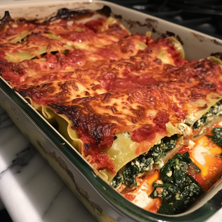 Spinach and ricotta cannelloni