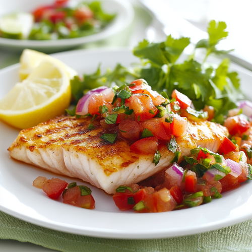 Italian Fish with Salsa Recipe Gymonset