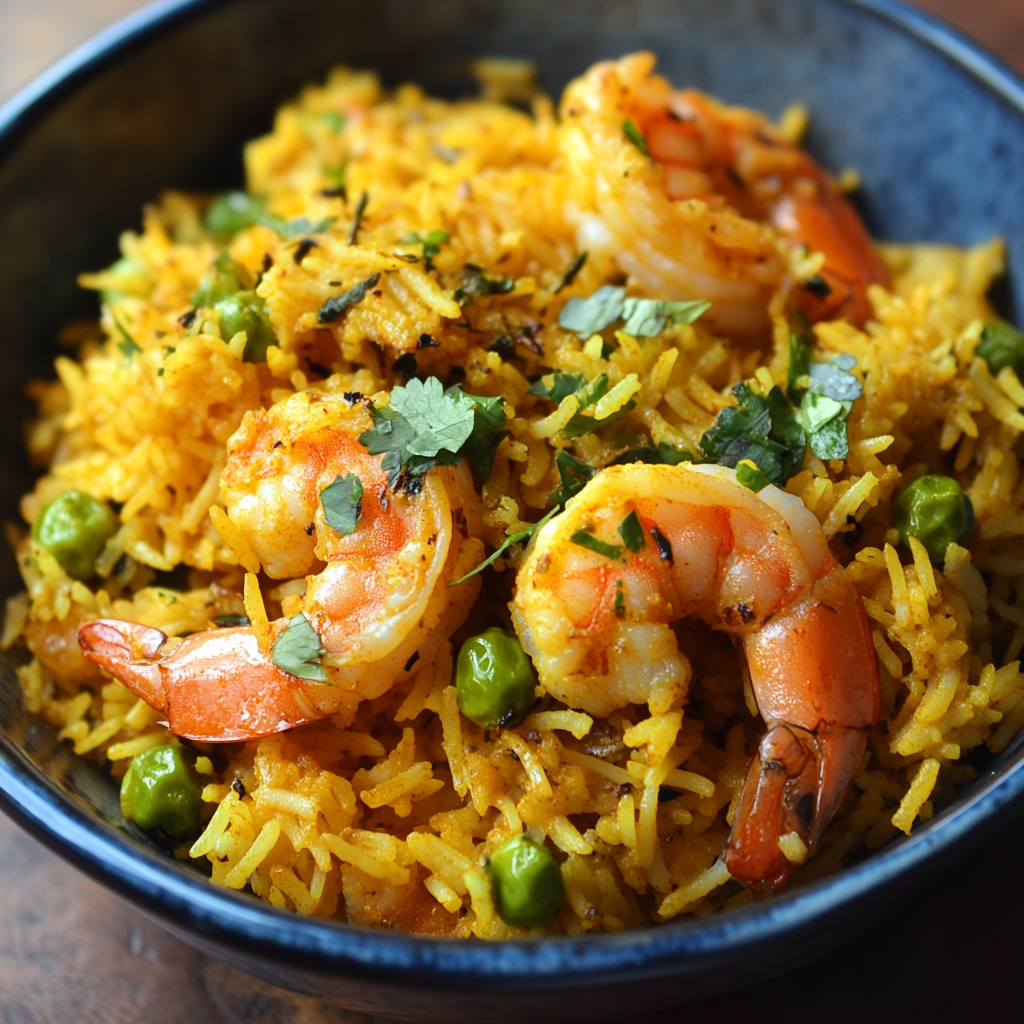 Shrimp Biryani (Indian Shrimp and Rice) Recipe Gymonset