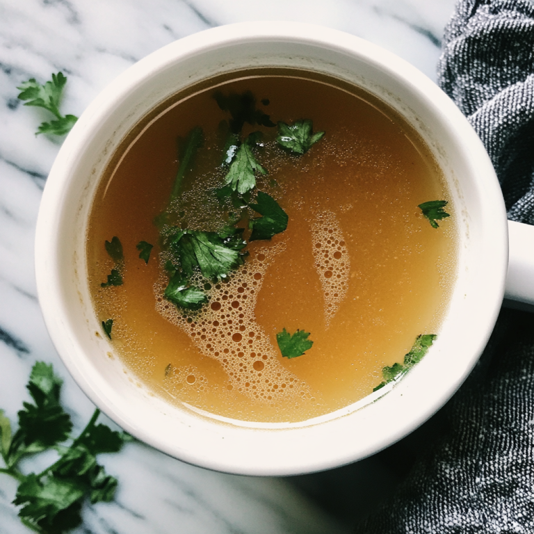 The Best Chicken Bone Broth Recipe – Rich, Nourishing & Slow-Simmered to Perfection