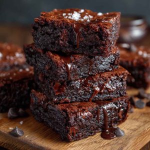 Light and chocolaty brownies cut into squares, with a soft texture and rich cocoa flavor, served on a plate with a dusting of powdered sugar.