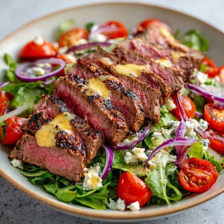 Garlicky Steak Salad Recipe – Healthy Dinner Idea