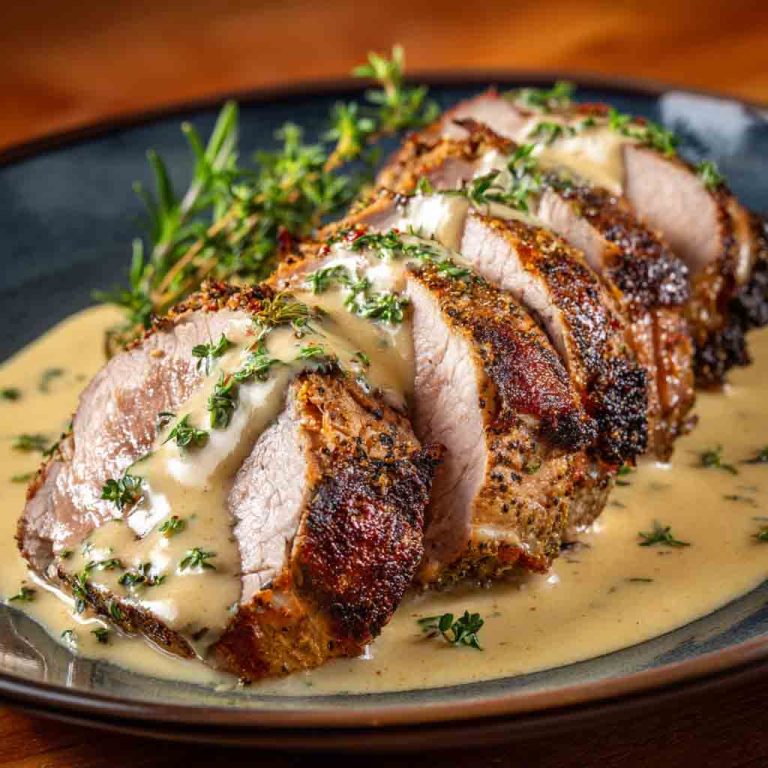 Best-Ever Pork Tenderloin with Dijon Cream Sauce