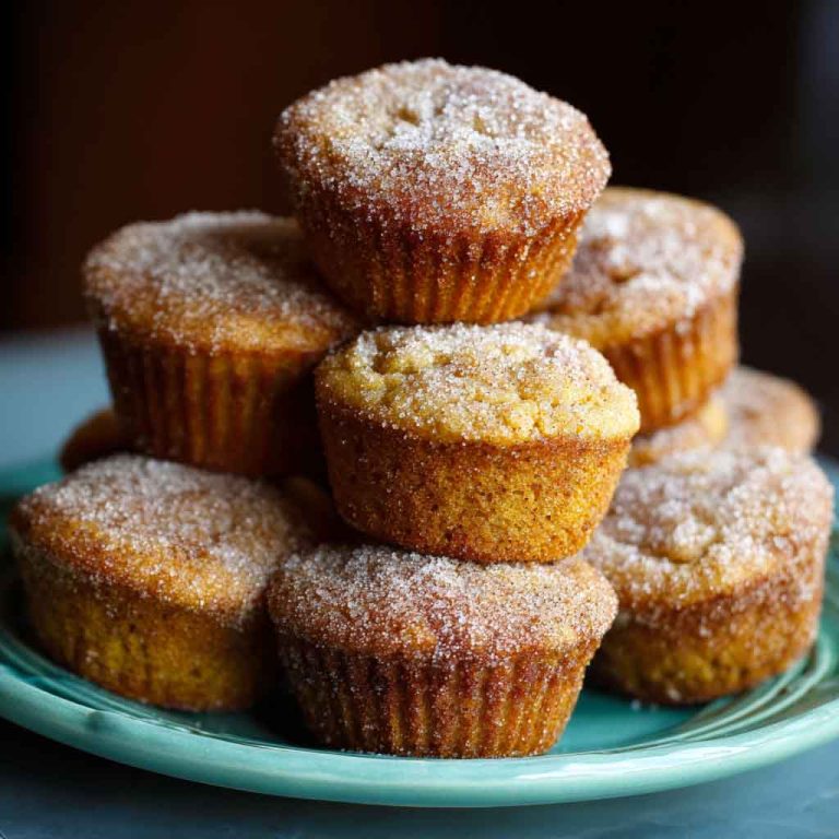 Mini Cinnamon Sugar Pumpkin Muffins