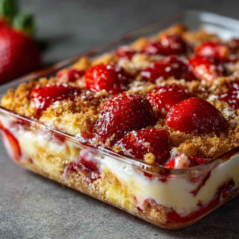Ultimate Strawberry Cheesecake Dump Cake Recipe – Easy, Creamy, and Delightfully Sweet