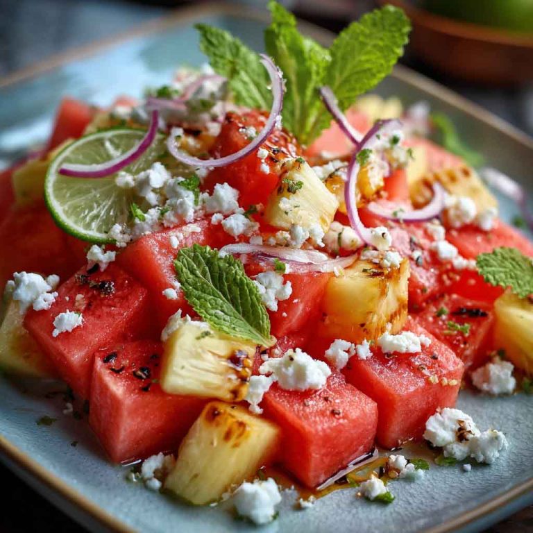 Watermelon Pineapple Salad