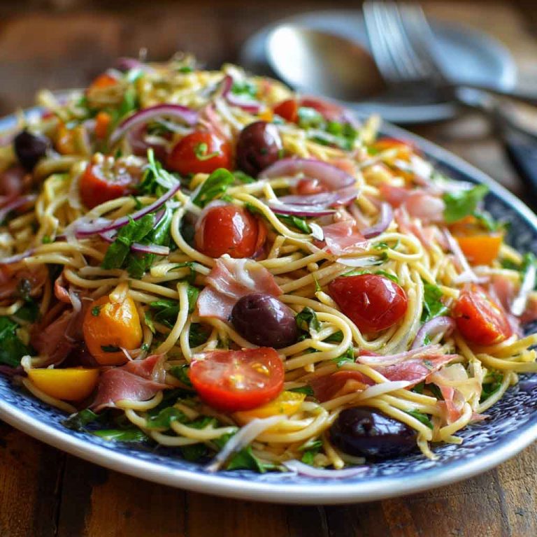 Delicious Italian Spaghetti Salad – Fresh, Flavorful & Easy
