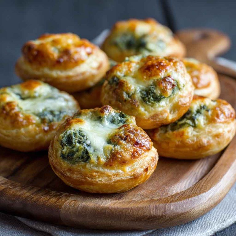 Cheesy Spinach Puffs – Flaky, Gooey & Perfect Appetizers