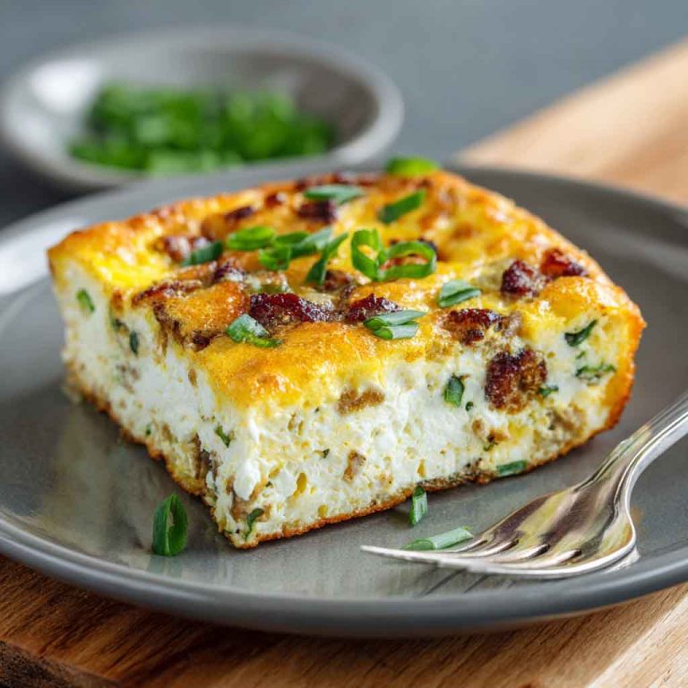 High-Protein Cottage Cheese Egg Bake – Healthy & Easy Meal Prep