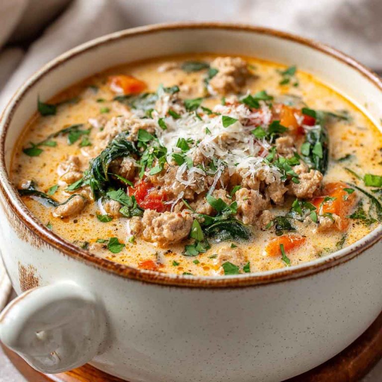 One Pot Creamy Italian Ground Chicken Soup – Easy, Comforting & Flavorful