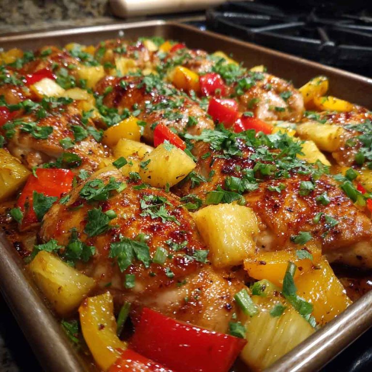 Sheet Pan Hawaiian Chicken – Sweet, Savory & Easy Dinner