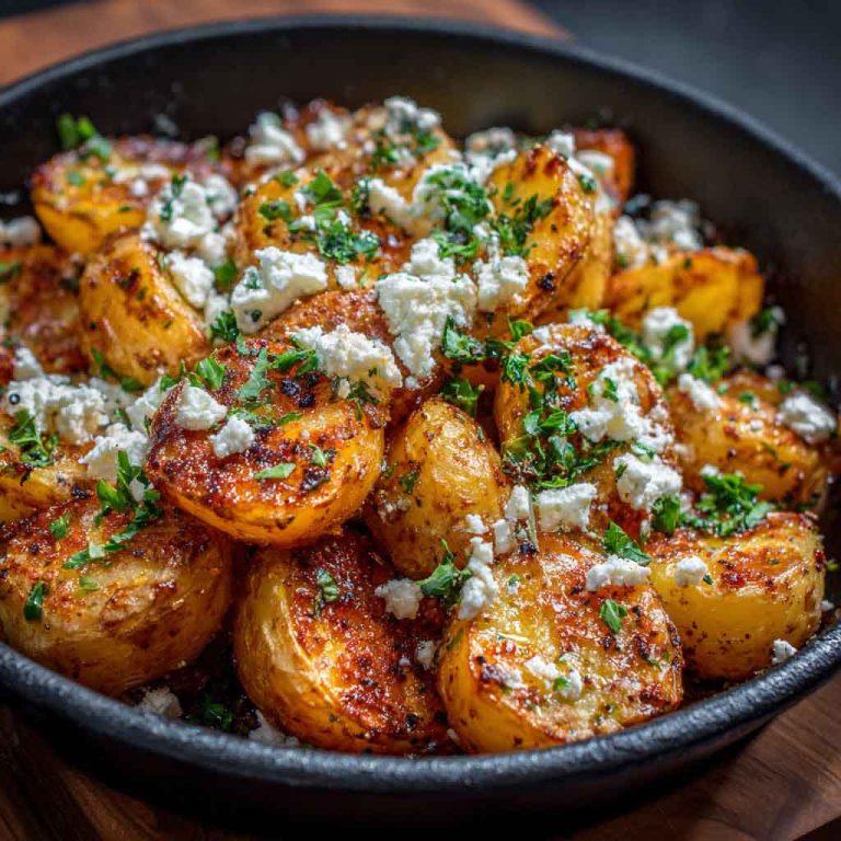 Greek Feta Roast Potatoes – Crispy, Flavorful & Herb-Infused