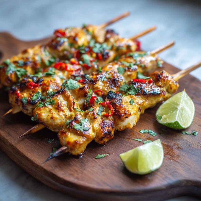 Thai Coconut Chicken Skewers – Easy Grilled Recipe with Bold Thai Flavors