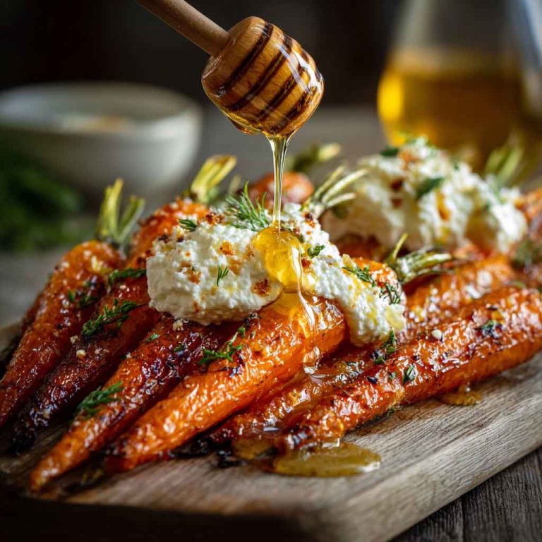 Roasted Carrots with Whipped Ricotta & Hot Honey Recipe – Elegant Side Dish