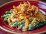 Cheddar Bay green bean casserole baked with tender green beans, creamy sauce, melted cheddar, and buttery biscuit topping.