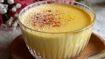 Classic egg custard served in ramekins with a sprinkle of nutmeg
