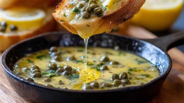 White wine lemon caper sauce drizzled over chicken, fish, or pasta—bright, tangy, and ready in 10 minutes.