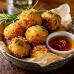 Golden Southern-style honey butter cornbread poppers, bite-sized, fluffy inside with a sweet buttery glaze.
