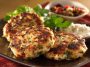 Mediterranean chicken patties with herbs and spices, pan-seared until golden and served with a light sauce.