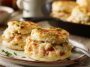 Buttery biscuits topped with shrimp and crab mixture, melted cheese, and baked until golden and bubbly.