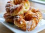 Light oven-baked French crullers with a sweet glaze, airy and golden.