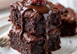 Fudgy vegan brownies with rich chocolate texture and gooey center.