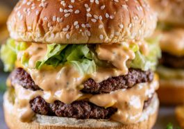 Creamy burger sauce similar to Big Mac sauce served in a small bowl.