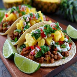 Pineapple Turkey Tacos – Fresh, Sweet & Savory