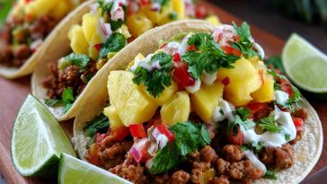 Pineapple Turkey Tacos – Fresh, Sweet & Savory