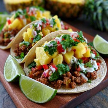 Pineapple Turkey Tacos – Fresh, Sweet & Savory