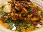 Creamy chicken Christopher dish with tender chicken and rich sauce.