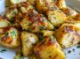 Greek-style lemon potatoes roasted with garlic, oregano, and herbs.