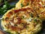 Garlic butter roasted cabbage steaks with crispy edges and golden color.
