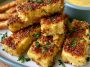 Crispy tofu tenders coated in honey mustard glaze, golden and flavorful.