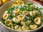 Creamy lemon ricotta pasta with fresh arugula, light and flavorful.