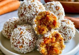 Bite-sized carrot cake treats with warm spices and soft texture.