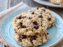 Crispy rice krispie chocolate chip cookies with golden edges, soft centers, and crunchy texture from cereal pieces.
