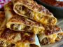 Cheesy taco sticks filled with seasoned beef and melted cheese.